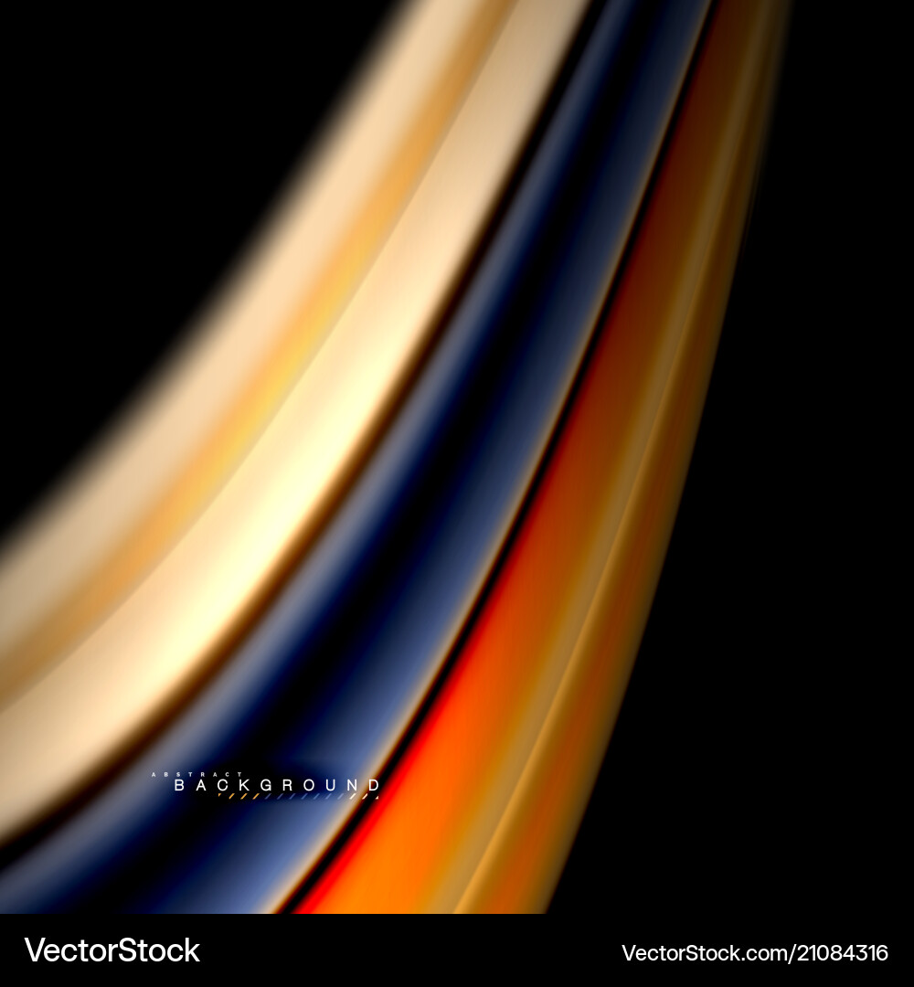 Fluid Color Wave Abstract Background Vector Image