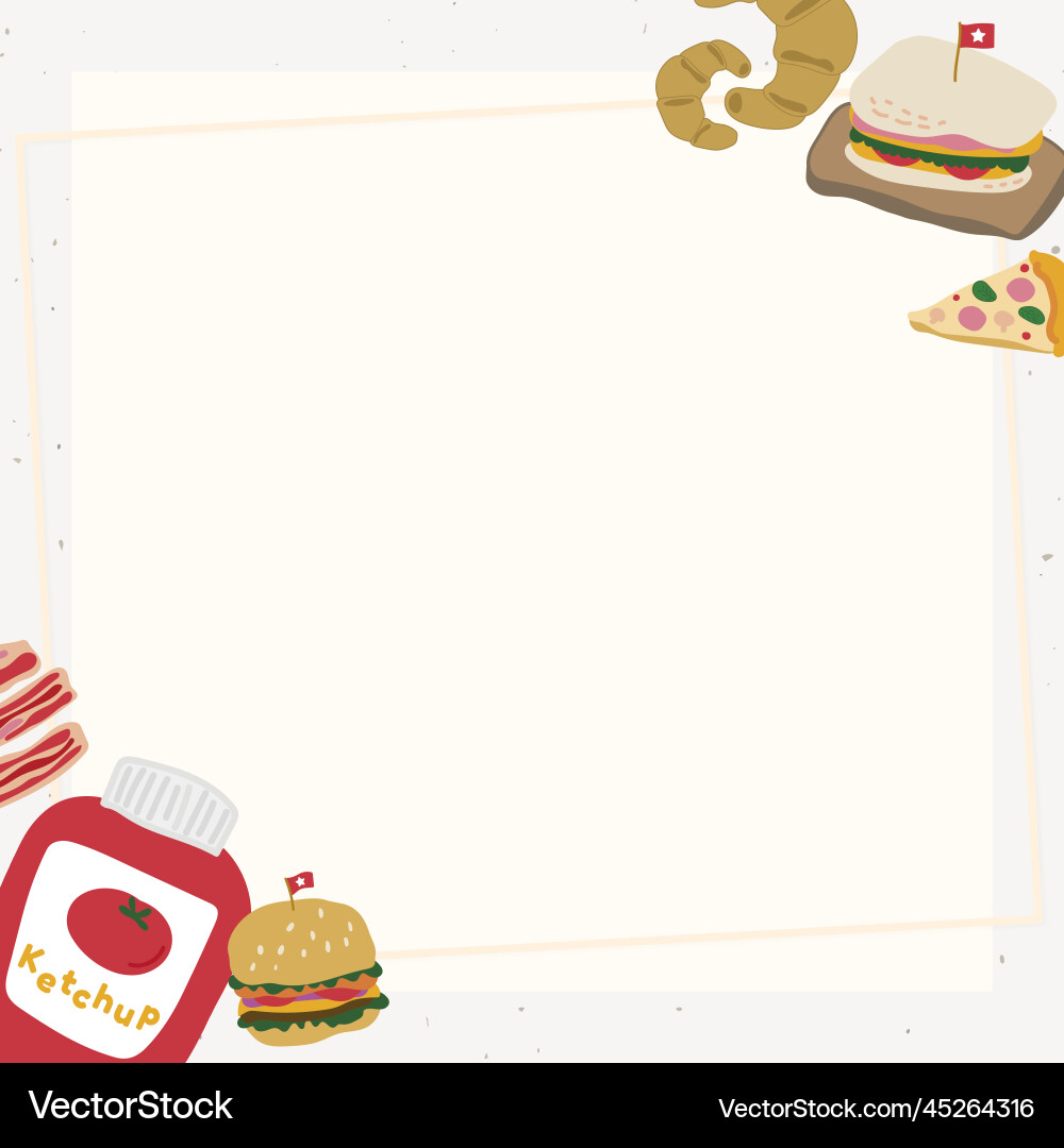 Food doodle Rahmen auf einem beige Hintergrund Food doodle Rahmen auf einem beige Hintergrund vektorbild