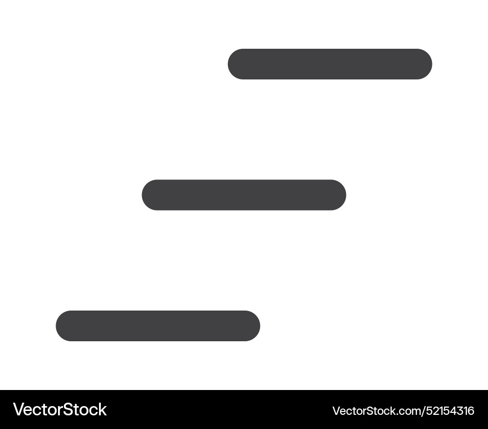 Hamburger menu icon buttons for website ui vector image