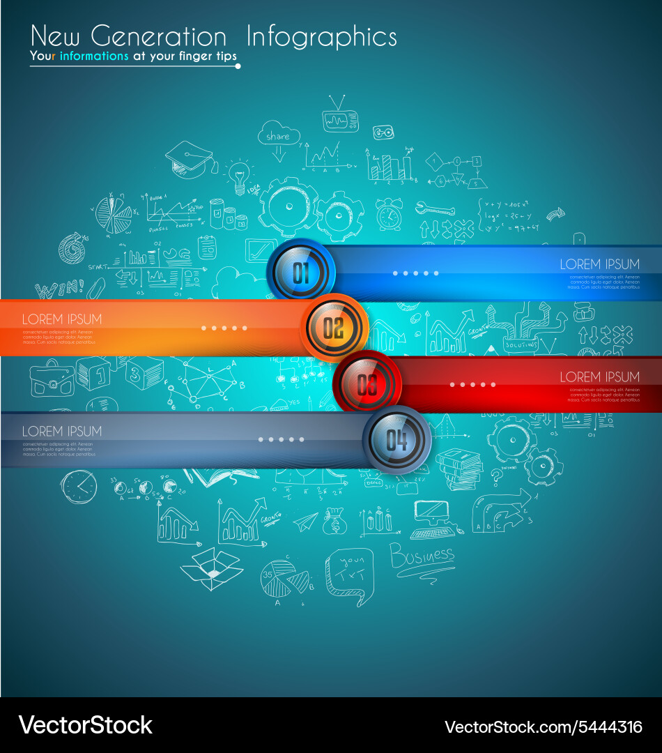 Infographic template for modern data visualization vector image