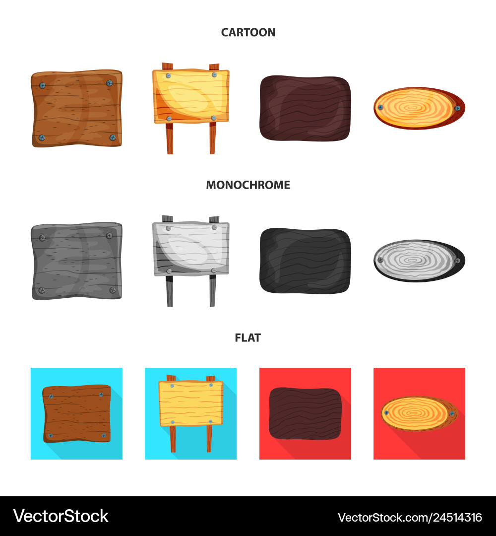 Isolated object of raw and forest icon collection vector image