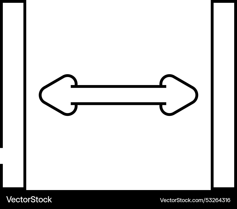 White space ux ui design line icon White space ux ui design line icon vector image