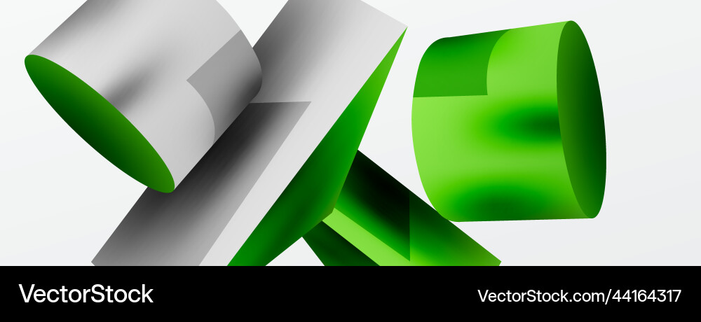 3d abstract background shapes triangle Vector Image