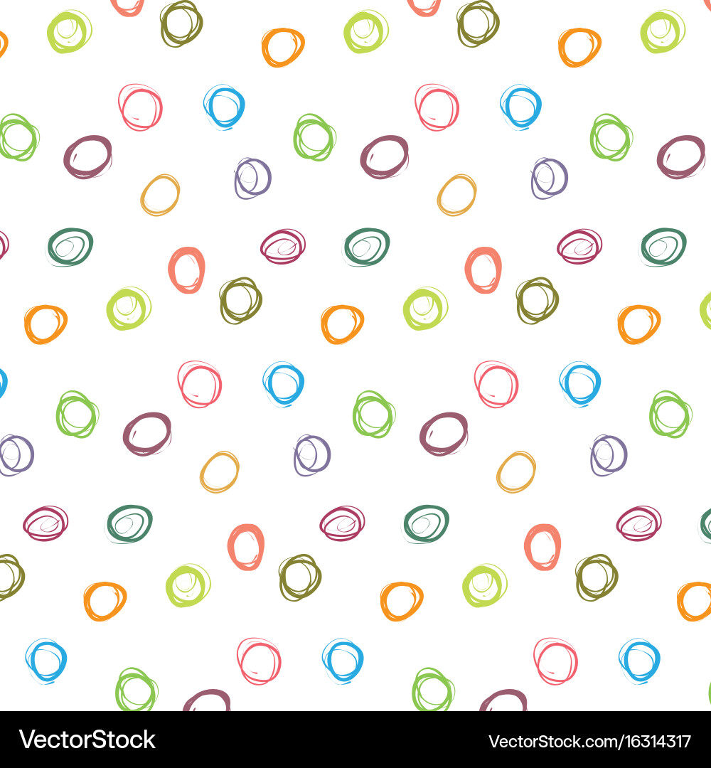 Abstract colorful polka dot pattern Vector Image