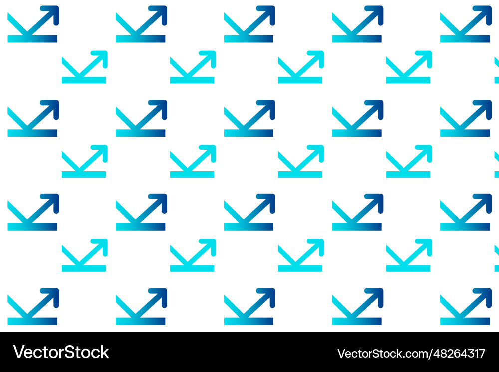 Abstract reflection arrow pattern background vector image