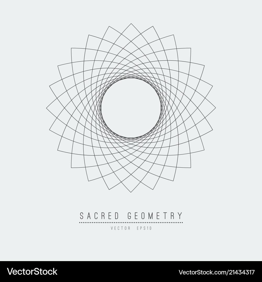 Flower of Life Geometry Vector Image