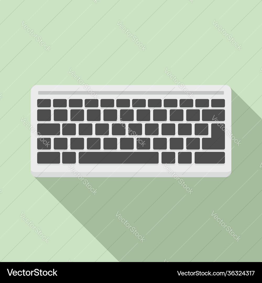 Hardware keyboard icon flat style Hardware keyboard icon flat style vector image