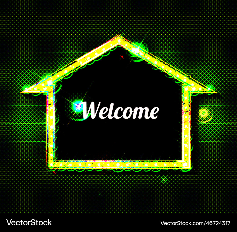 Retro lightbox in arrow shape Retro lightbox in arrow shape vector image
