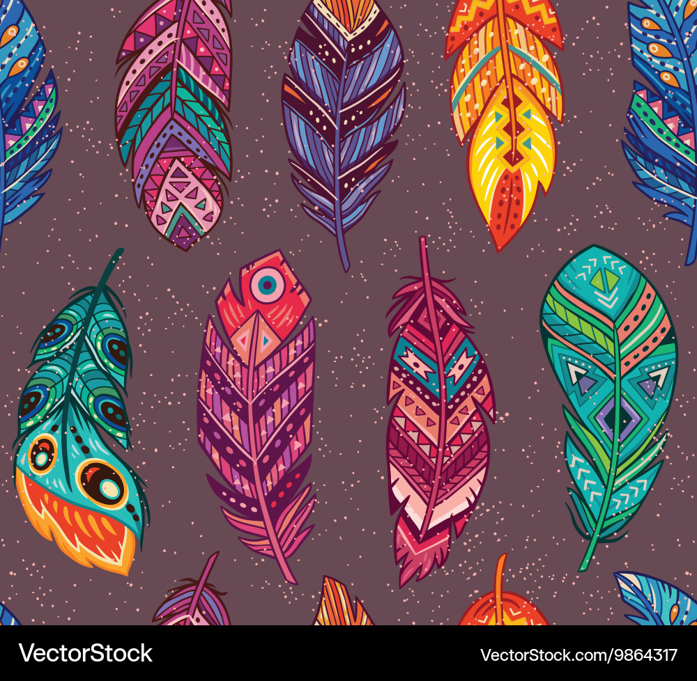 Seamless pattern with colored abstract Vector Image