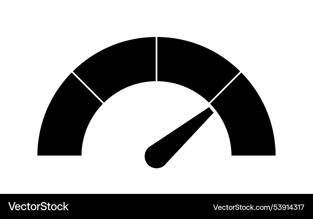 Speed indicator sign speedometer and dashboard Speed indicator sign speedometer and dashboard vector image