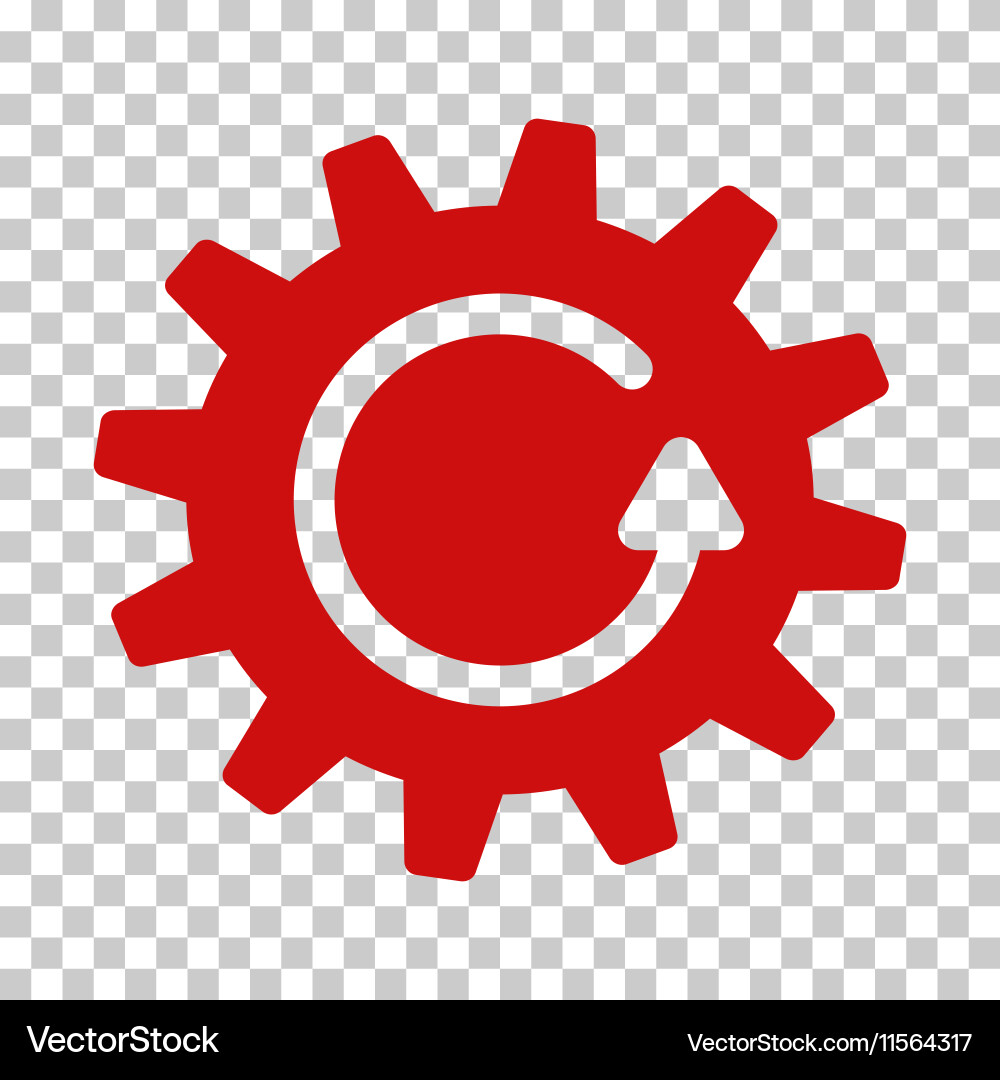 Zahnraddrehsymbol Vektorbild
