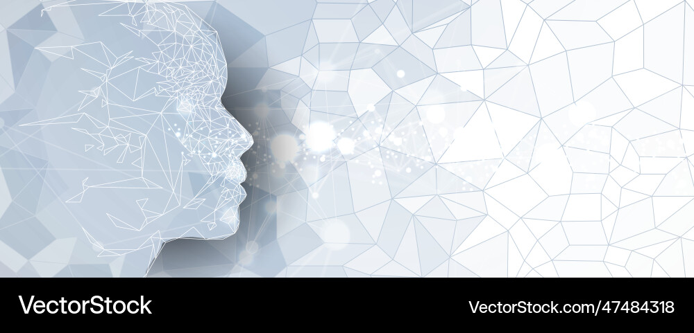 Abstract artificial intelligence cloud computing Abstract artificial intelligence cloud computing vector image