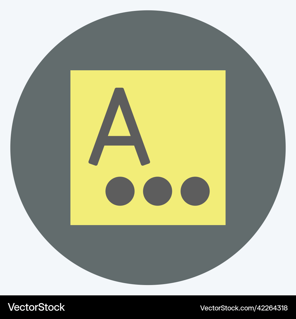 Icon language input suitable for mobile apps Vector Image