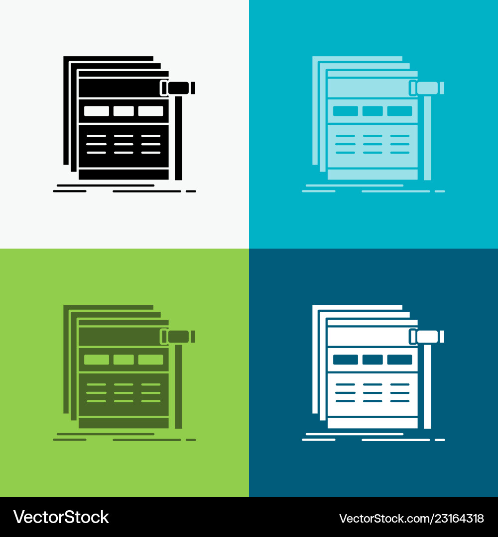 Internet page web webpage wireframe icon over Internet page web webpage wireframe icon over vector image