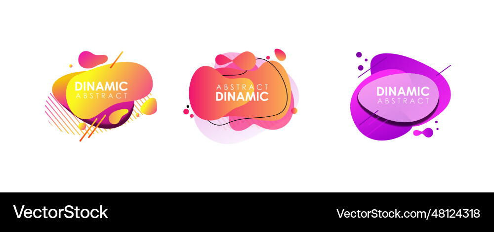 Light multicolored abstract design elements set Light multicolored abstract design elements set Vector Image