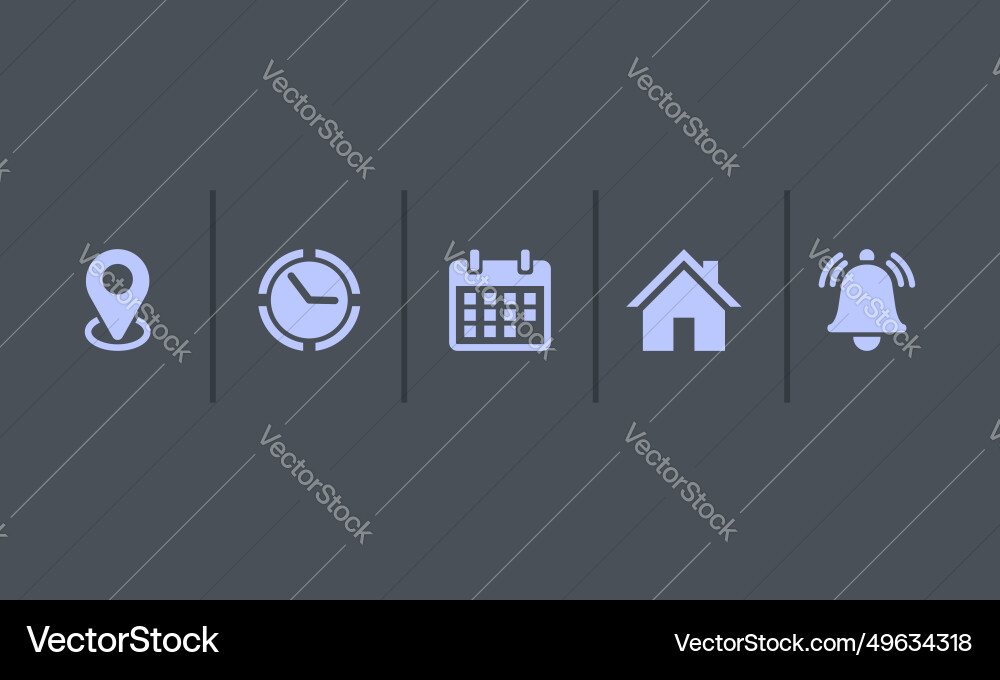 Location map pin address date time place Location map pin address date time place vector image