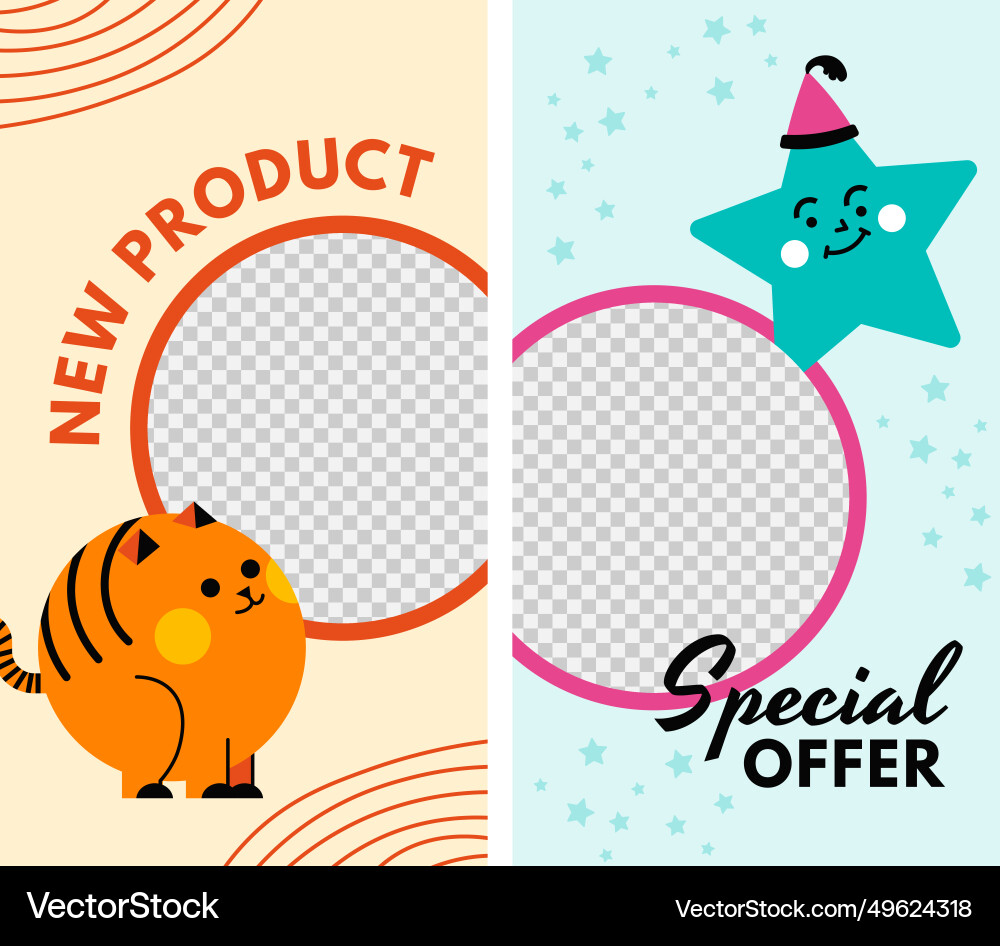 Neue Produkte und spezielle Preis promo Banner Neue Produkte und spezielle Preis promo Banner vektorbild
