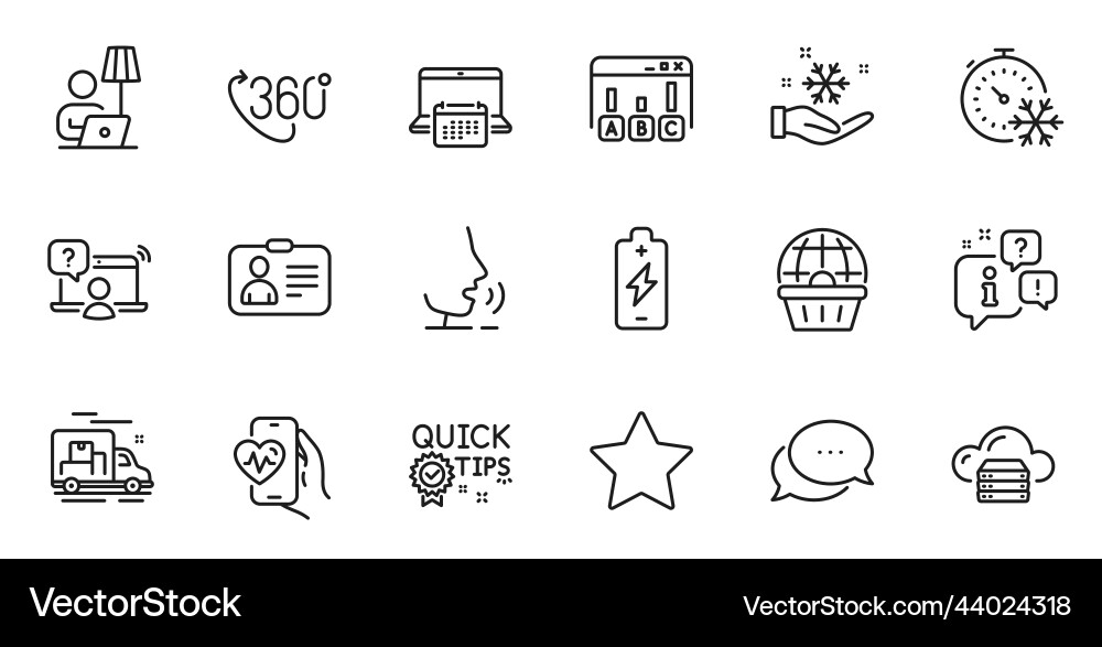 Outline set of freezing timer survey results Outline set of freezing timer survey results Vector Image