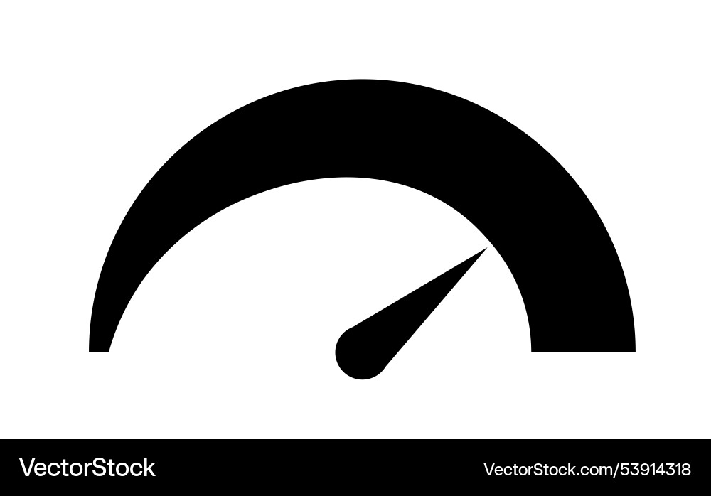 Speed indicator sign speedometer and dashboard vector image