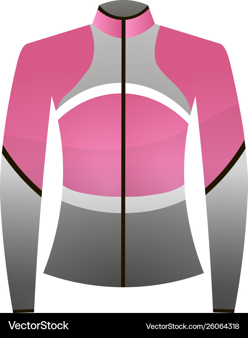 Sport workout woman hoodie pink grey color Sport workout woman hoodie pink grey color vector image