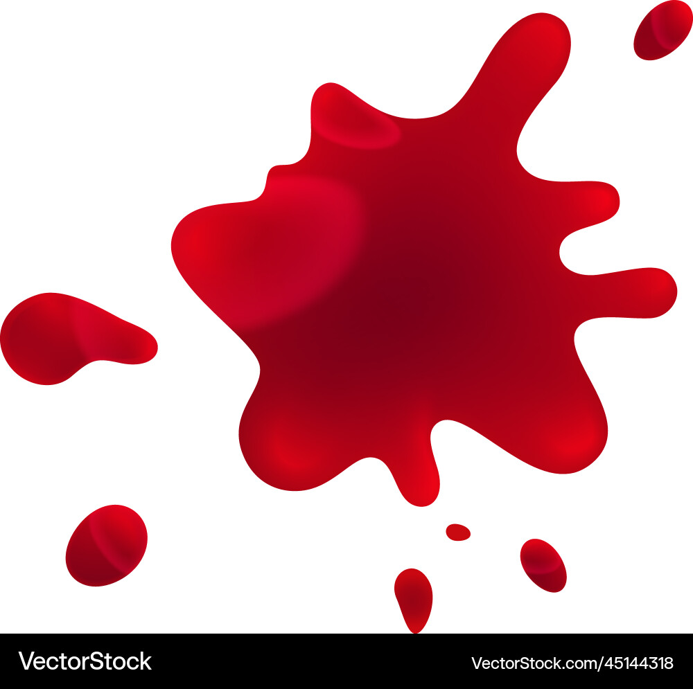 Spot blood realistic composition Spot blood realistic composition Vector Image