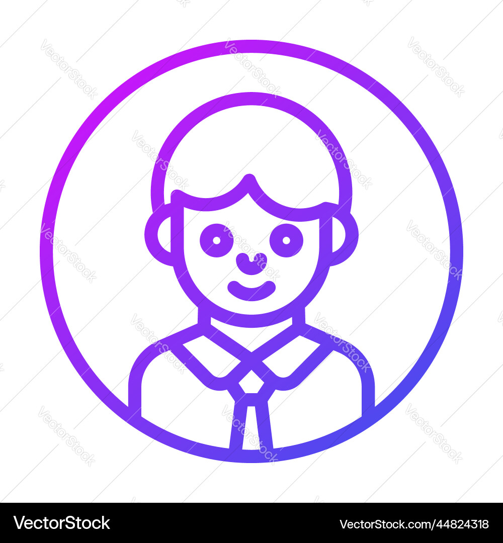 User avatar icon interface as a simple sign Vector Image
