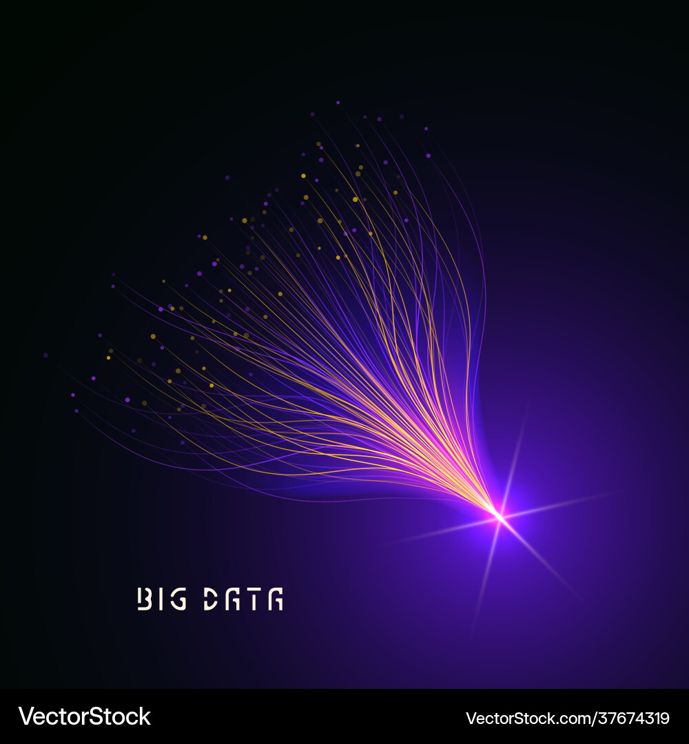 Abstract data transmission visualization Abstract data transmission visualization vector image