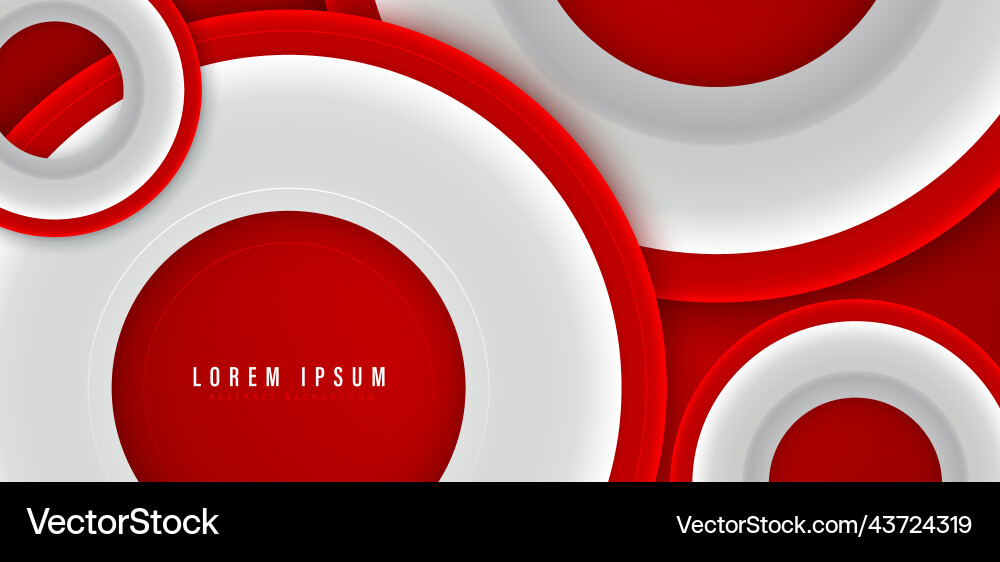 Abstract red and white circle shape background Abstract red and white circle shape background Vector Image