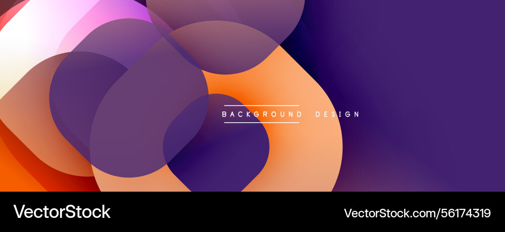 Abstract shapes overlap creating vibrant Abstract shapes overlap creating vibrant vector image