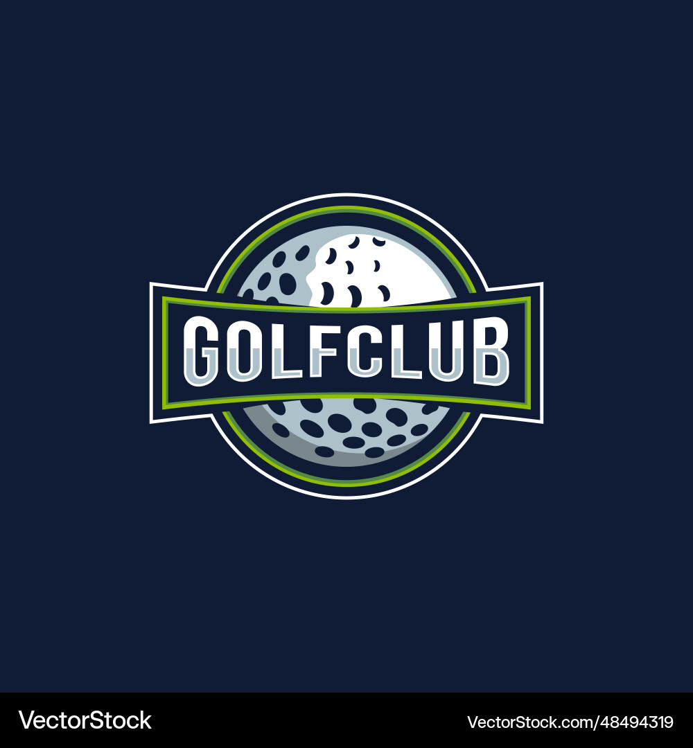 Badge emblem golf club championship logo Badge emblem golf club championship logo Vector Image