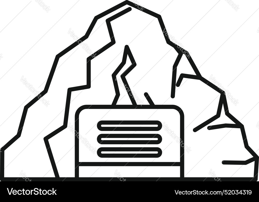 Data mining concept with server under mountain Data mining concept with server under mountain vector image