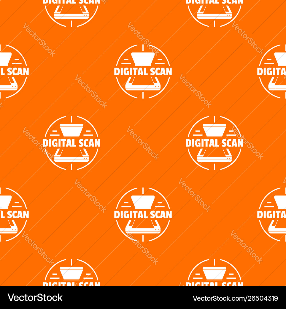 Digital scan pattern orange Digital scan pattern orange vector image