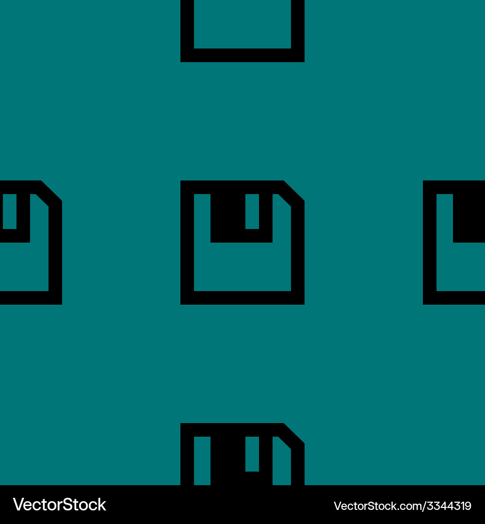 Floppy disk web icon flat design seamless pattern Vector Image