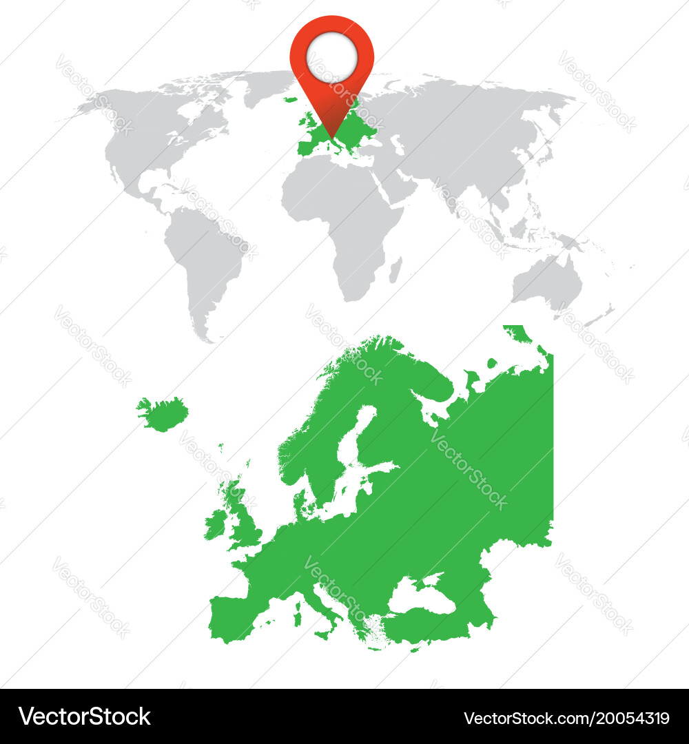 Global Map Navigation Set vector image