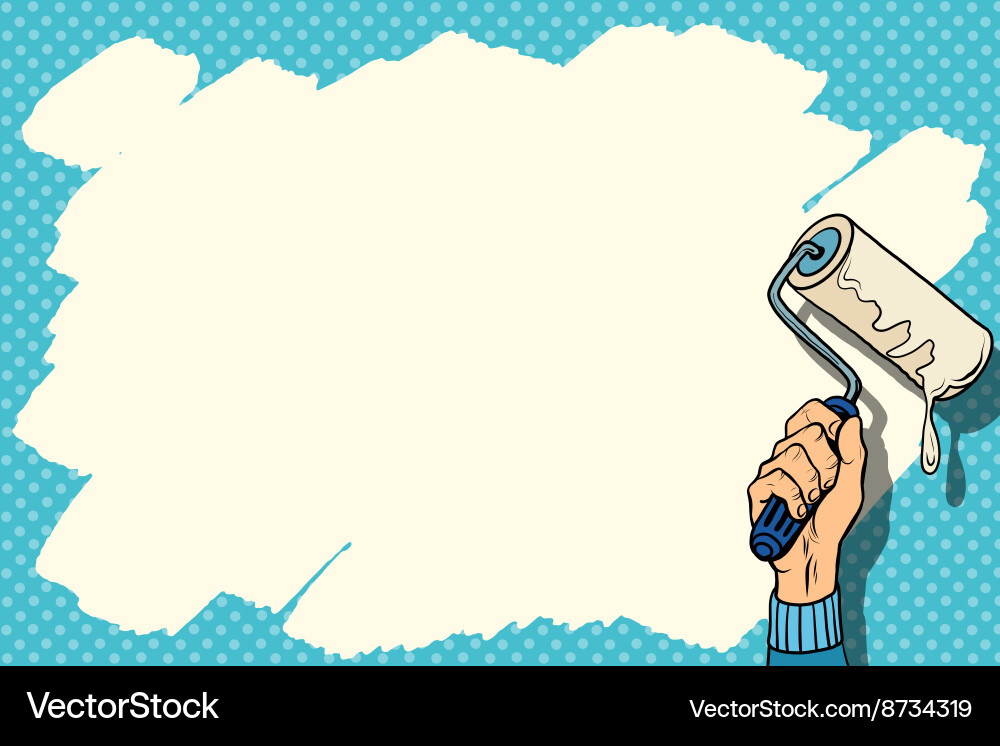 Paint background for the text Vector Image