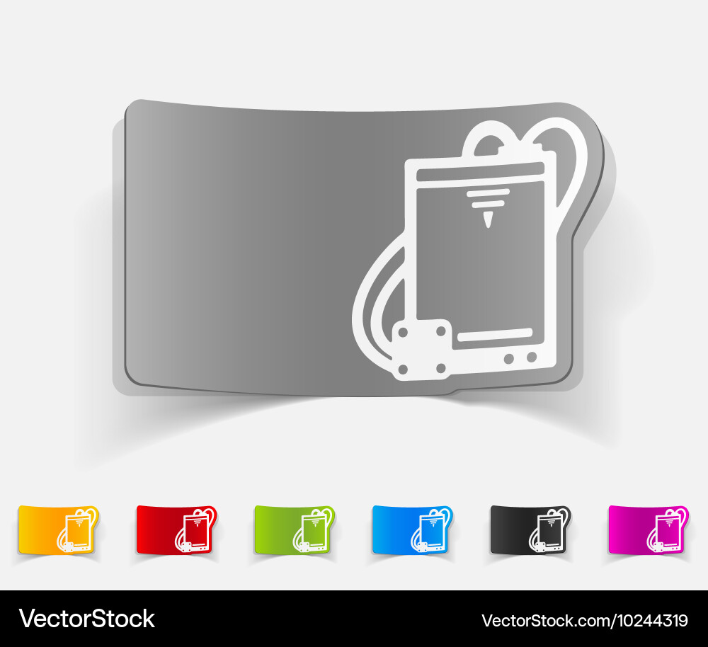 Realistic design element three d printer vector image