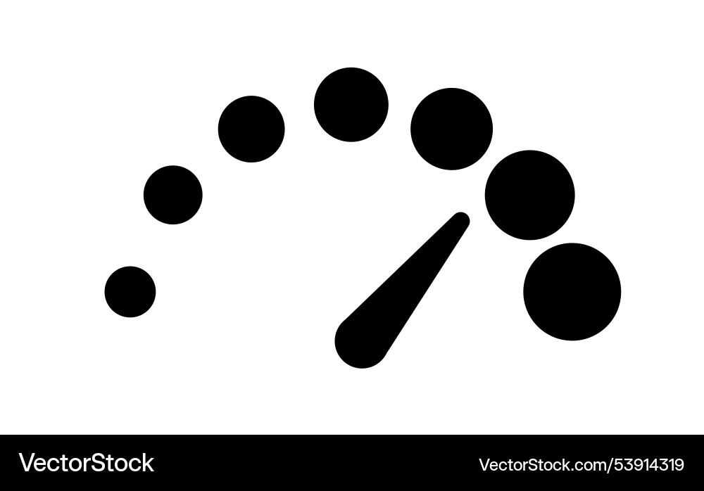 Speed indicator sign speedometer and dashboard Speed indicator sign speedometer and dashboard vector image