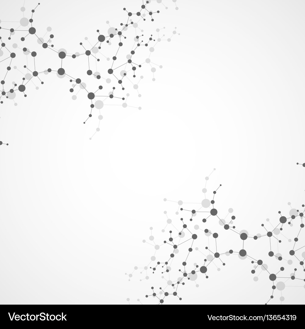 Structure molecule and communication dna atom Structure molecule and communication dna atom vector image