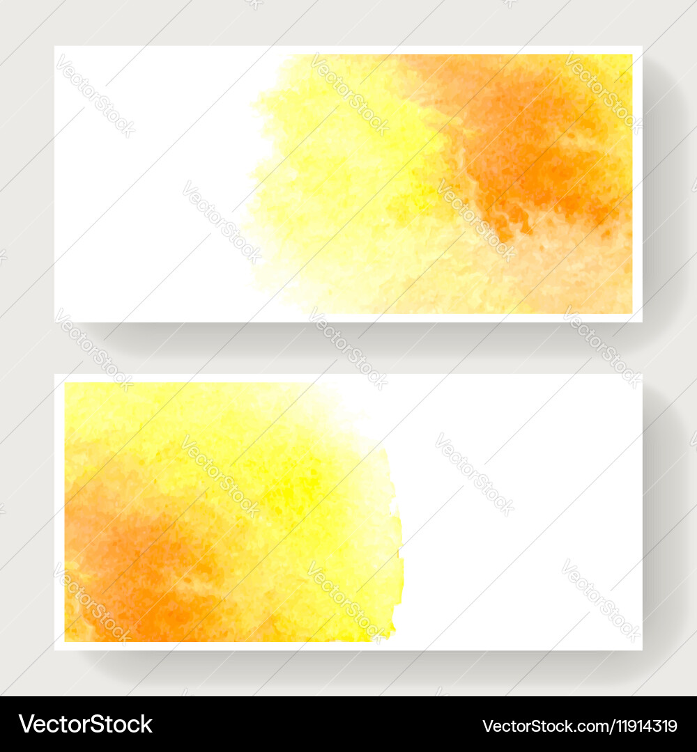 Watercolor Splash Banners Vector Image