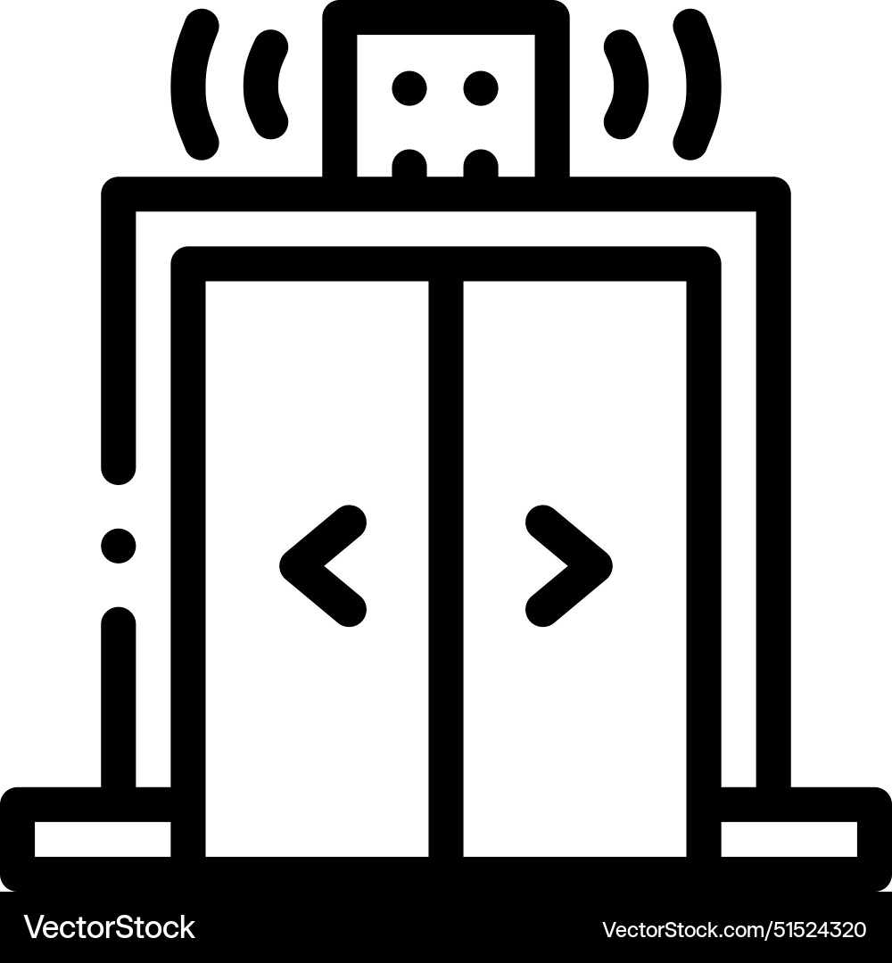 Beacon icon thin linear style design isolated vector image
