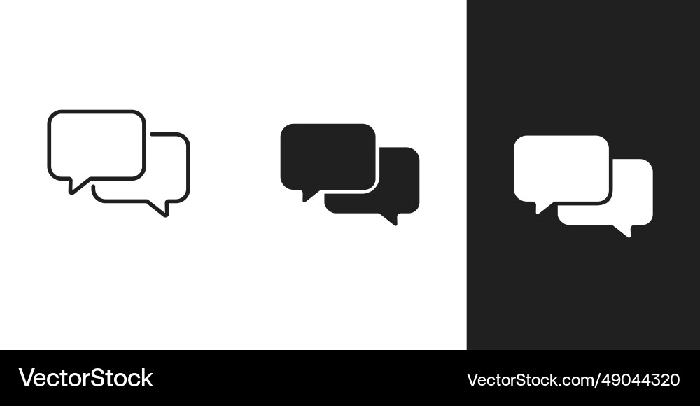 Botschaft Blasen Icons in 3 Form auf Hintergrund Botschaft Blasen Icons in 3 Form auf Hintergrund vektorbild