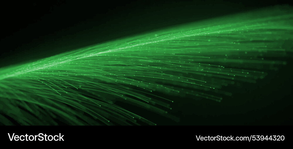 Dynamic Green Particle Magic Wave Vector Image