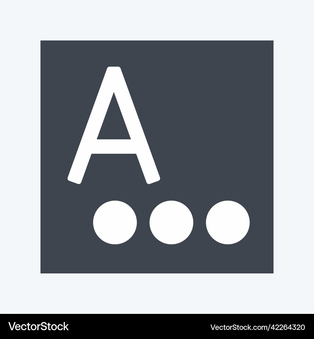 Icon language input suitable for mobile apps Icon language input suitable for mobile apps vector image