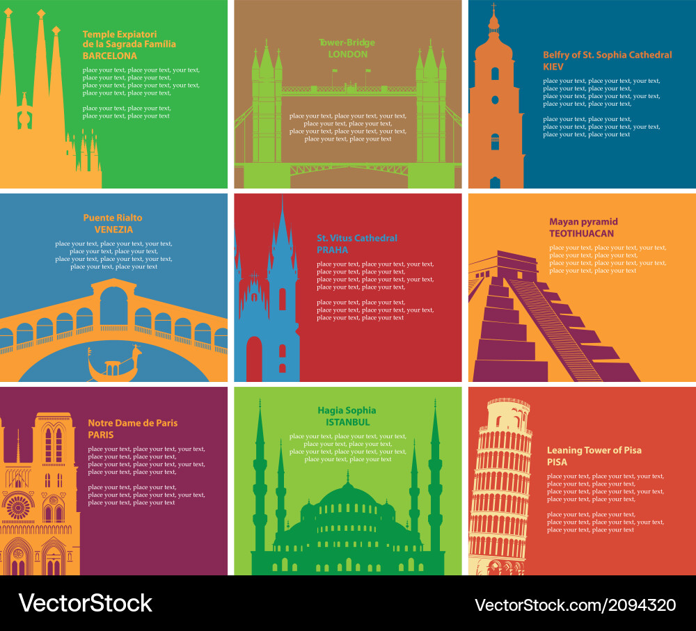 Landmark Royalty Free Vector Image - VectorStock