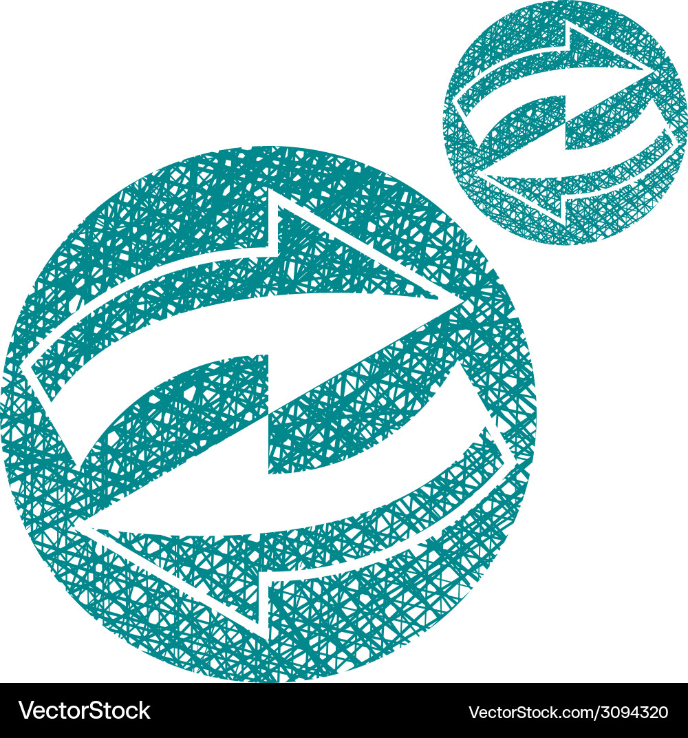 Reload refresh arrows loop simple single color Vector Image