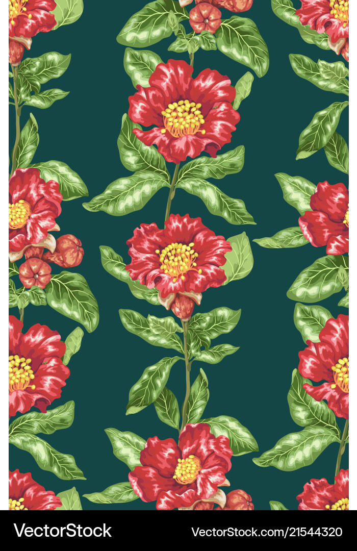 Seamless pattern in drawing with branch Seamless pattern in drawing with branch vector image