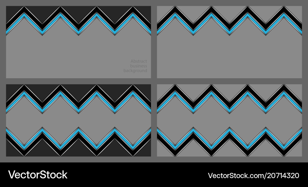 Set of business cards with abstract pattern Set of business cards with abstract pattern vector image