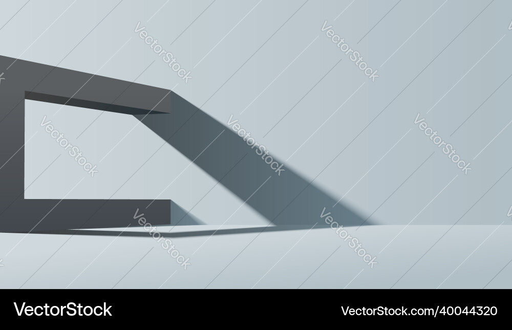 Studio with geometric shape and shadow from Studio with geometric shape and shadow from vector image