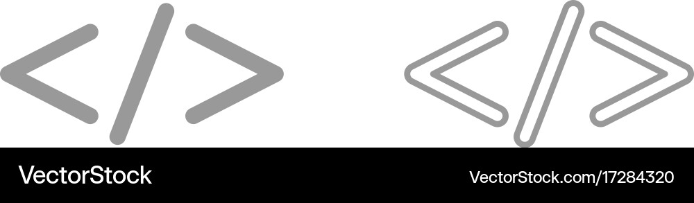Symbol code it is icon Vector Image