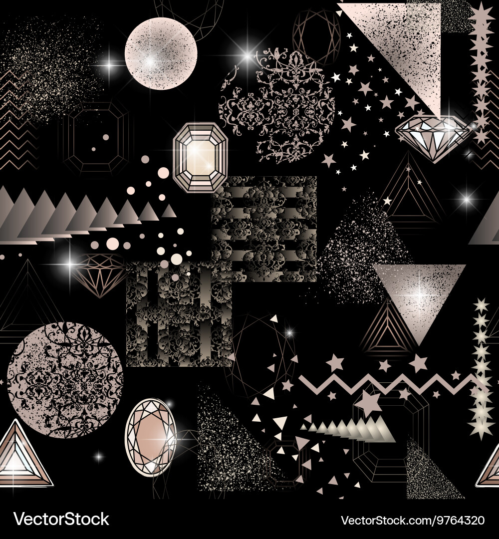 Trendy modern seamless pattern with abstract Vector Image